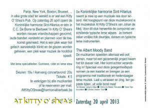 At Kitty O'shea's promotekst